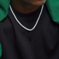 Miniatyrbild 1 av 3: 2022 New Trendy Imitation Pearl Necklace Men Temperament Simple Handma 45cm 8mm