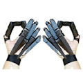 Miniatyrbild 2 av 4: Articulated Fingers Flexible Joints Skeleton Hand Extensions Halloween Party Prop Black Right hand