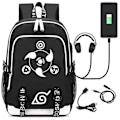 Miniatyrbild 1 av 4: Marshmello Backpack Usb Rechargeable Backpack Large Capacity Student School Bag Color-5