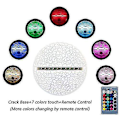 Miniatyrbild 3 av 4: 3D Illusion Lamp 7 Colors Optical Change Touch Light USB and Remote Control Art Deco Make A Romantic