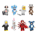 Miniatyrbillede 1 af 4: 8 stk. Dyr Pumping, Køer, Elefanter, Pelikan, Elg, Koala, Edderkopper, Byggeklodser, Minifigurer