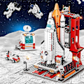 Miniatyrbild 3 av 4: City Aerospace Rocket Launch Center Architecture Building Blocks Model Ideas Space Astronaut Figures Bricks Stem Toys For Kids426pcs No Box
