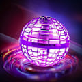 Miniatyrbild 2 av 4: Flynova Pro Flying Ball Toy 360 Hand-controlled Flying Ball Toy Built-in Rgb Light Red 81*26.5*205mm
