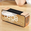 Miniatyrbild 2 av 2: Bt Speaker Radio Alarm Diy Ringtone One-click Snooze Bt Call Speaker Gold