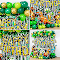 Miniatyrbillede 4 af 4: Børne Dinosaur Amazon Serie Tema Festartikler Balloner Fødselsdagsdekorationer
