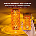 Miniatyrbild 3 av 4: Acrylic  Table Lamp Led Atmosphere Lamp Transparent Three-Color Touch
