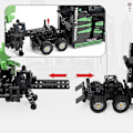 Miniatyrbillede 4 af 5: 1202 stk. Teknisk Lastbil By Ingeniørmodel Byggeklodser Mark Container Konstruktionsbiler Klodser Legetøj Børn Børnegaver Ingen Original Æske