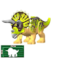 Miniatyrbillede 1 af 4: 36 Style Stor Jurassic Dinosaur World Spinosaurus Ankylosaurus Dino Byggeklods Moc Model Diy Klodser Pædagogisk Legetøj Gave L26