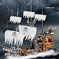 Miniatyrbillede 1 af 5: Børnelegetøj Skib Pirat Model Moc Klodser The Eternity Pirates Både Byggeklodser Idéer Serie Båd Klodser Drenge Fødselsdagsgaver ingen Original Æske4