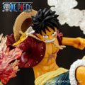 Miniatyrbillede 3 af 4: Håndlavet One-piece Ildnæve Luffy Model Dekorativ Dukke