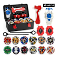 Miniatyrbild 1 av 4: 12x Beyblade Burst Spinning Tops Set Spinning With Grip Launcher + Foam Storage Case