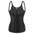 Miniatyrbillede 1 af 5: Dame Punching Shapewear Latex Støtte Bryst og Mavebælte Black 6XL