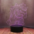 Miniatyrbild 1 av 4: Wekity Super Mario Game Cartoon Lamp 3d Illusion Night Light Bowser Big Devil Led Touch Lamp 16 Color Change Table Lamp With Remote Controller Creativ