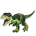 Miniatyrbillede 2 af 4: Samlede Byggeklodser Legetøj Dinosaur Verden Tyrannosaurus Børn Dyremodel Klodser Legetøj A4