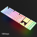 Miniatyrbild 3 av 4: 108 Keys/set Pbt Keycaps Pudding Backlight For Mechanical Keyboard Oem Profile Black