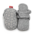 Miniatyrbillede 3 af 4: Baby Unisex Baby Sutsko, Økologisk Bomuld Justerbare Spædbarnssko Dark Grey 13cm