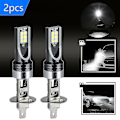 Miniatyrbillede 1 af 5: H1 LED Forlygte Pærer Omdannelsessæt 100w 14000lm 6500k Hi/lo Beam Lampe
