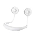 Generation Portable Fan Cooling Fan Hands-free Neck Fan Hanging Charging Meter White