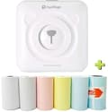 Mini Printer Portable Photo Printer Pocket Mini Printer Image Picture Printer Label With 6 Mobile Phone Printing Paper
