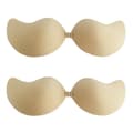 2 Pack Self Adhesive Invisible Bra Push Up Backless Bras Mango Cup Skin Color C