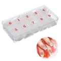 500 Pcs Transparent Nail Piece Art Fake Nails Tips 10 Different Sizes