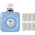 Miniatyrbild 1 av 3: Mini Smart Thermal Printer, Suitable For All Smart Phones, Memo Label Printer, Bluetooth Label Printer With 6 Rolls Of Printing Paper (blue)