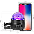 Miniatyrbilde 5 av 5: UV Svart Lys 6W LED Diskokule Partylys Strobelys Diskolys, Lydaktivert Med Fjernkontroll DJ Lys Scenelys For Party Mimenor