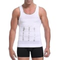 Miniatyrbild 1 av 3: Men Gynecomastia Compression Shirt Waist Trainer Slimming Underwear Body Shaper Belly Control Slim Undershirt Posture Fitness White XL