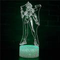 Miniatyrbild 1 av 4: 3D Illusion Lamp 7 Colors Optical Change Touch Light USB and Remote Control Art Deco Make A Romantic