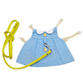 Miniatyrbild 2 av 2: Cute Bunny Pet Vest Hat Bag Outdoor Leash Rabbit Clothes Harness Strap Leash Photoshoot Prop Blue S