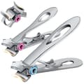 Nail Clippers For Thick Nails - Stainless Steel Nail Clippers (1 Pair)