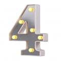 Miniatyrbillede 1 af 5: LED Marquee Bogstav Lys 26 Alfabet Lysende Bogstaver Skilt Perfekt Til Natlys Bryllup Fødselsdagsfest Julelampe Hjemmebar Dekoration B09 4