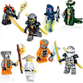 Miniatyrbillede 5 af 5: 24 Pakke Ninja Minifigurer Sæt Børnelegetøj Action Figur Shinobi Mini Figurer Fødselsdagsfest Gaver Til Voksne Og Børn Drenge Piger