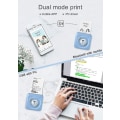 Miniatyrbild 3 av 4: Mini Printer, Wireless Thermal Label Printer, Sticky Note Receipt, Suitable For Android Ios Smart Phone Windows, With 6+1 Printing Paper Roll blue