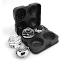 Miniatyrbillede 2 af 4: Isterningebakke, 2,5 tommer silikoneforme til isterninger, 2 hulrum Rose & 2 Diamant Isboldmaskine Black