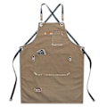 Miniatyrbild 1 av 5: Unisex Work Apron Canvas Apron Bib Adjustable Kitchen Apron