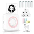 Mini Pocket Sticker Printer, Bluetooth Wireless Portable Mobile Printer Machine Thermal Printer For Notes, Memo, Photo, Pocket Label Receipt Printer C option 3