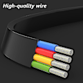 Miniatyrbild 2 av 4: 3 In 1 Retractable Micro Usb Type-c 3a Fast Charging Cable For Iphone Android Blue