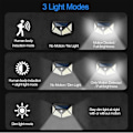 Miniatyrbild 5 av 5: Solar Lights Outdoor, 100led/3 Modes 270 Lighting Angle Motion Sensor Security Lights, Ip65 Waterproof Wall Lights, Bright For Backyard Garden Pa 1PC
