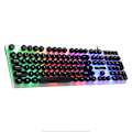 Miniatyrbild 3 av 4: Glowing Keyboard With Round Keycaps For Pc/laptop Gaming Backlit Keyboard For Computer Gamers Black