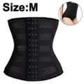 Taljetræner til kvinder Korset Kropsformer Girdle Trimmer Black M