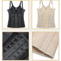 Miniatyrbillede 2 af 4: Dame Punching Shapewear Latex Støtte Bryst og Mavebælte Apricot XS