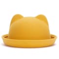 Parent-child Bowler Wool, Fedora Hats Cat ear yellow 54cm