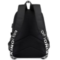 Miniatyrbild 4 av 4: Marshmello Backpack Usb Rechargeable Backpack Large Capacity Student School Bag Color-3