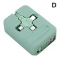 Miniatyrbillede 2 af 2: 4-i-1 Udtrækkelig USB-oplader Datakabel m/ Telefonholder Type C Micro USB-kabel Green