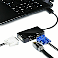 Miniatyrbilde 2 av 3: Mini Displayport Thunderbolt Hann til DVI-D HDMI VGA Adapter Konverter 4k 1080p