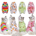 Miniatyrbillede 1 af 2: Katte Sterilisationstøj Efter Operation Frugt Serie Fire Sæsoner Kæledyrstøj Rainbow S back length 25cm