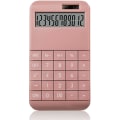 Miniatyrbillede 1 af 2: Elektroniske lommeregnere, 12-cifret LCD stort display dobbelt strøm standardfunktion solcellelommeregner, store følsomme taster, simpelt elegant design, (pink)