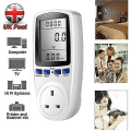 Miniatyrbild 4 av 4: Electricity Usage Monitor, Electricity Power Consumption Meter Energy Monitor Timer Plug Watt Kwh Analyzer Plug-in With Lcd Display For Home Hotel