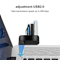 Miniatyrbild 3 av 3: Premium 3-port Abs Mini Usb 3.0 Hub Can Rotate 90/180 Usb Hub Creative Hub